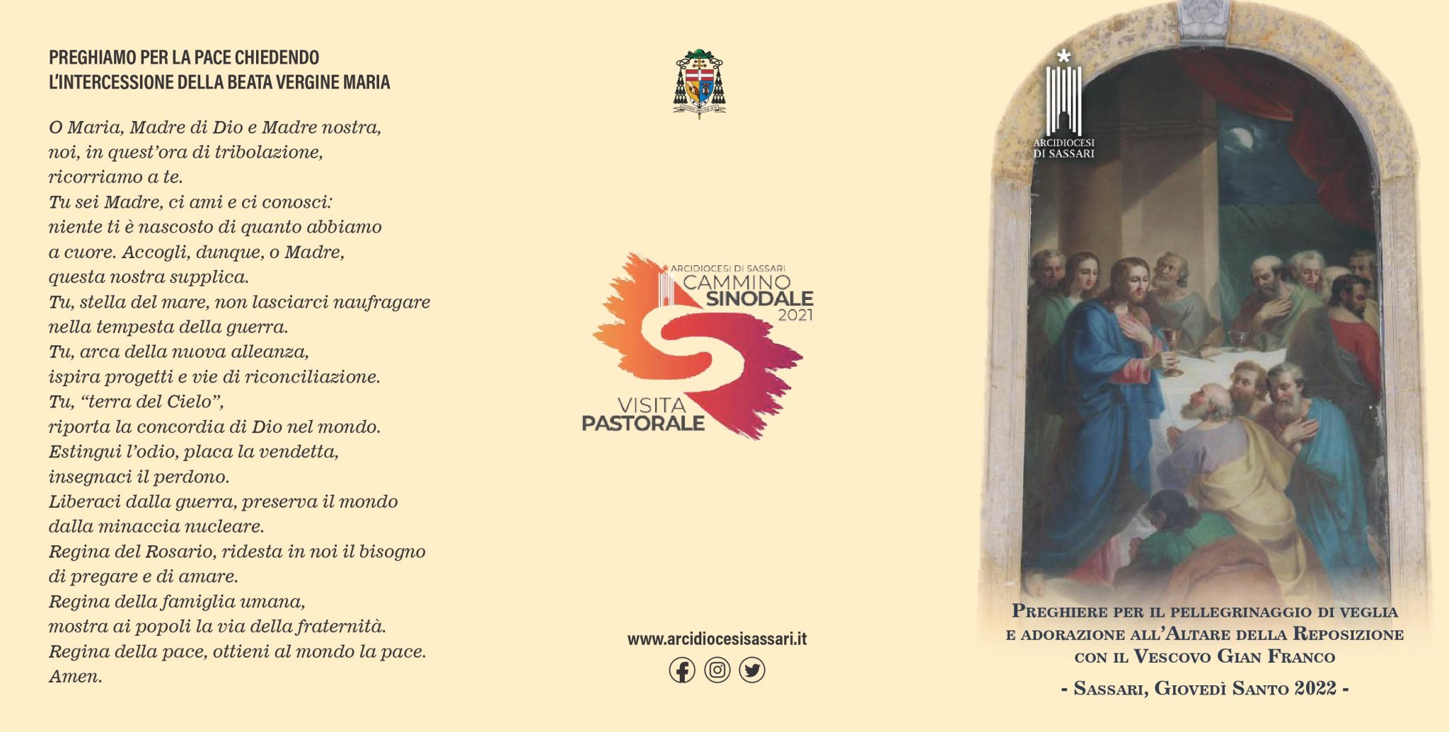 Preghiera Per Il Giovedì Santo Giovedì santo, preghiere di veglia e adorazione - Arcidiocesi di