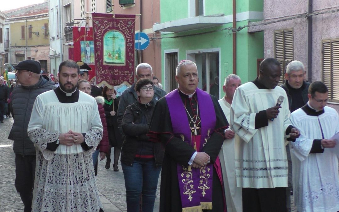 Ossi, celebrazione per la riapertura della chiesa di Santa Croce