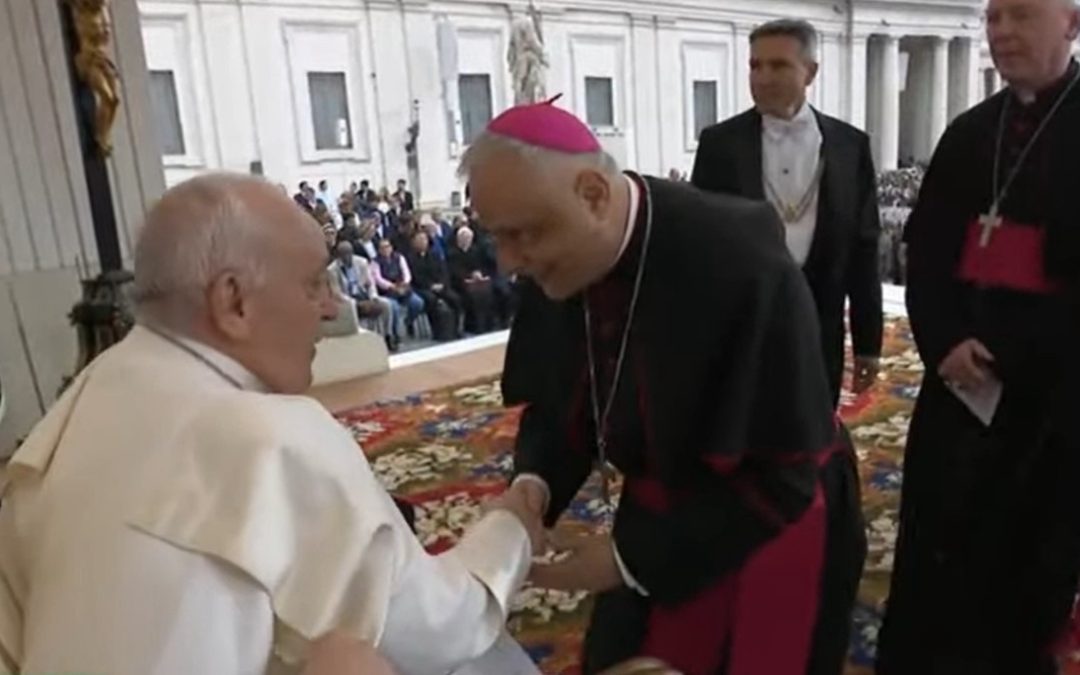 Udienza generale di Papa Francesco alla presenza dei vescovi sardi