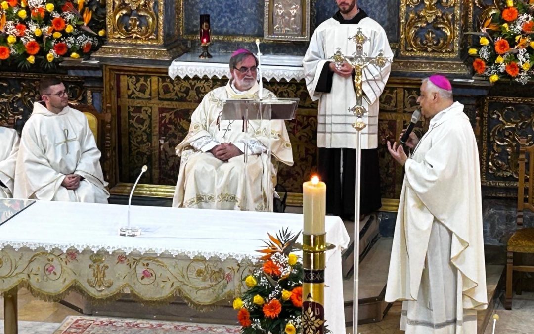 Celebrazione eucaristica a San Pietro in Silki con con religiosi e religiose