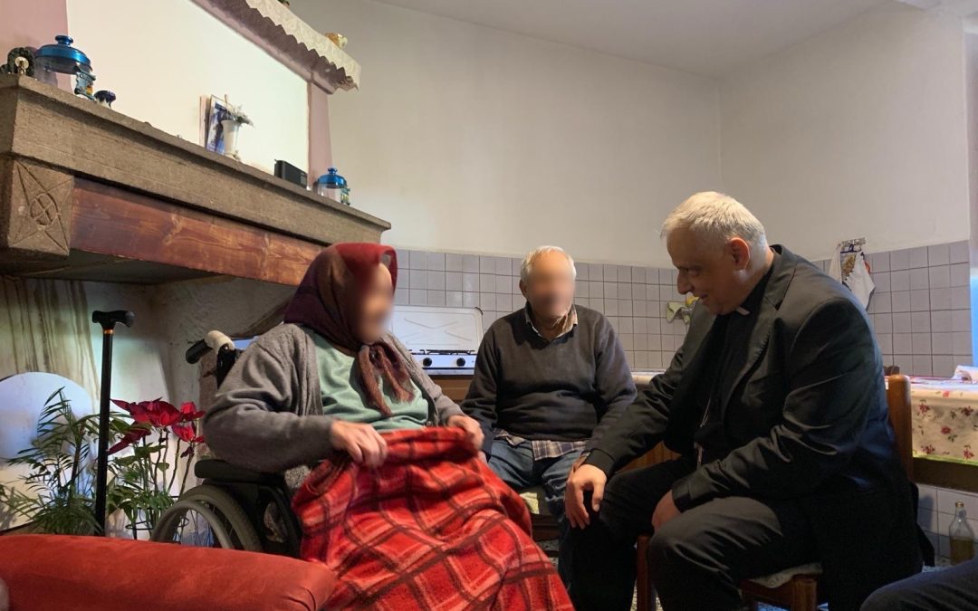 Visita pastorale: il vescovo incontra gli anziani e gli ammalati a Banari