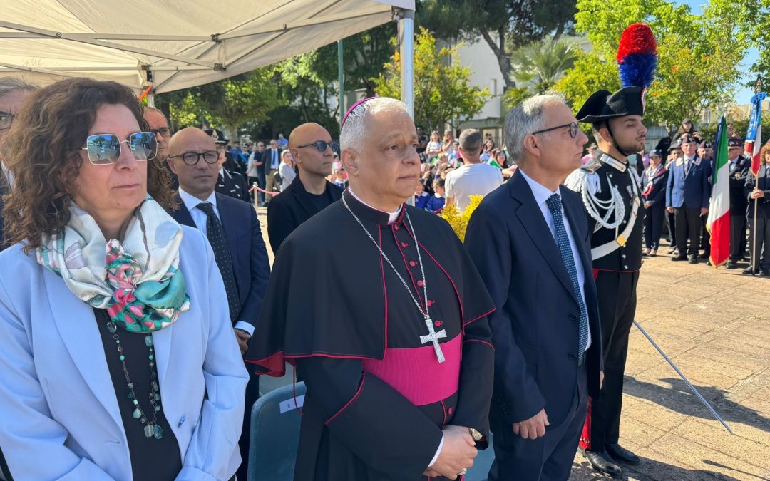 L’arcivescovo Gian Franco Saba alla cerimonia per il 210° annuale della Fondazione dell’Arma dei Carabinieri