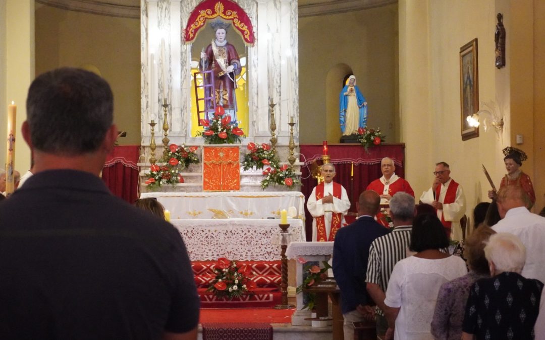 Banari: l’arcivescovo Gian Franco presiede la celebrazione eucaristica per la festa di San Lorenzo Martire