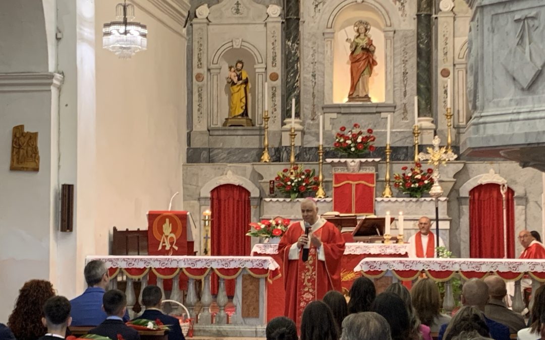 Tissi: Celebrazione eucaristica presieduta dall’arcivescovo Gian Franco con il conferimento del sacramento della Confermazione nella Parrocchia di Sant’Anastasia