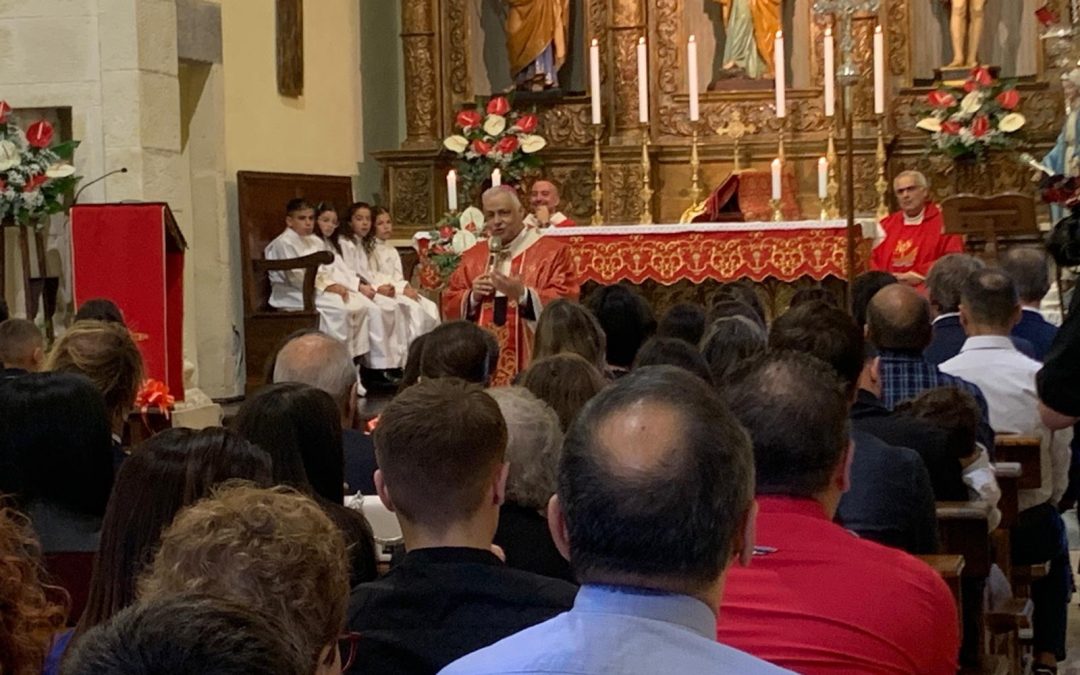 Torralba, Visita pastorale: Celebrazione eucaristica di apertura con amministrazione del sacramento della  Confermazione.