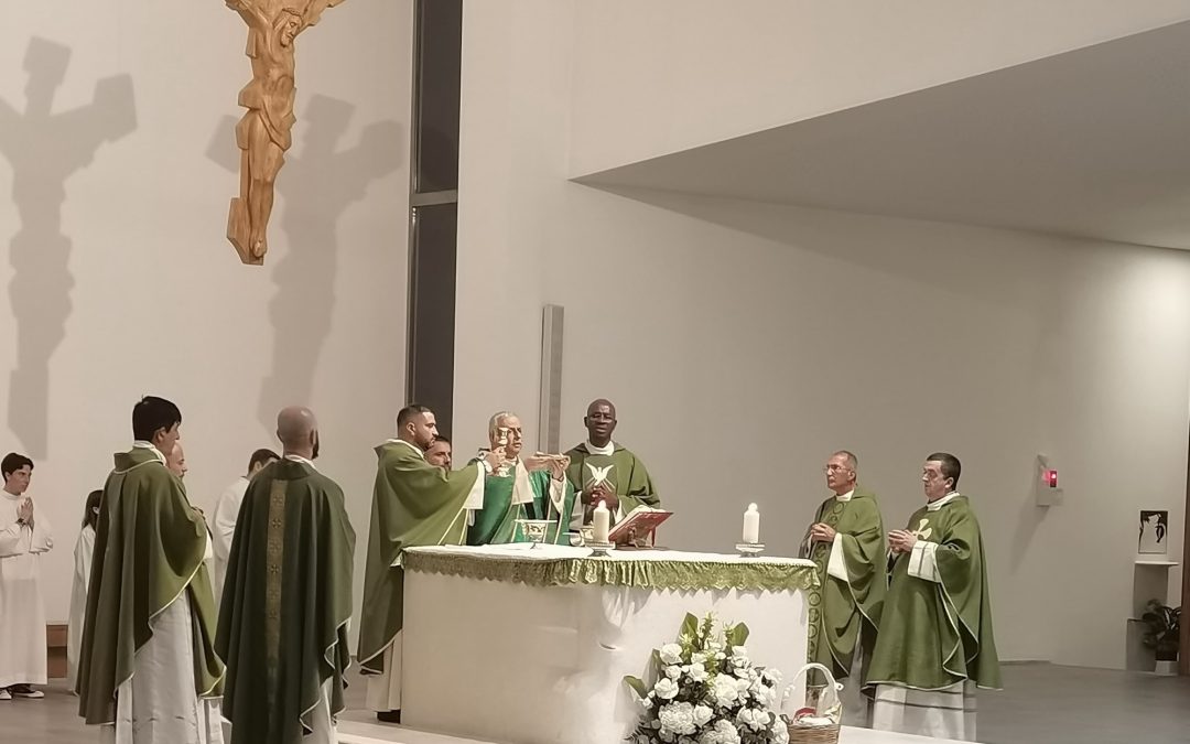Ingresso di don Andrea Stara  nella parrocchia dello Spirito Santo in Porto Torres. Celebrazione eucaristica presieduta dall’arcivescovo  Gian Franco