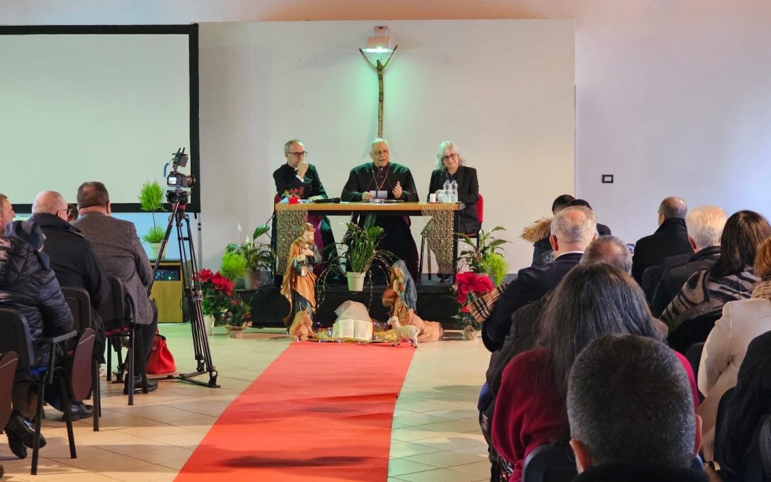 Cerimonia per lo scambio di auguri di Natale con l’arcivescovo Gian Franco