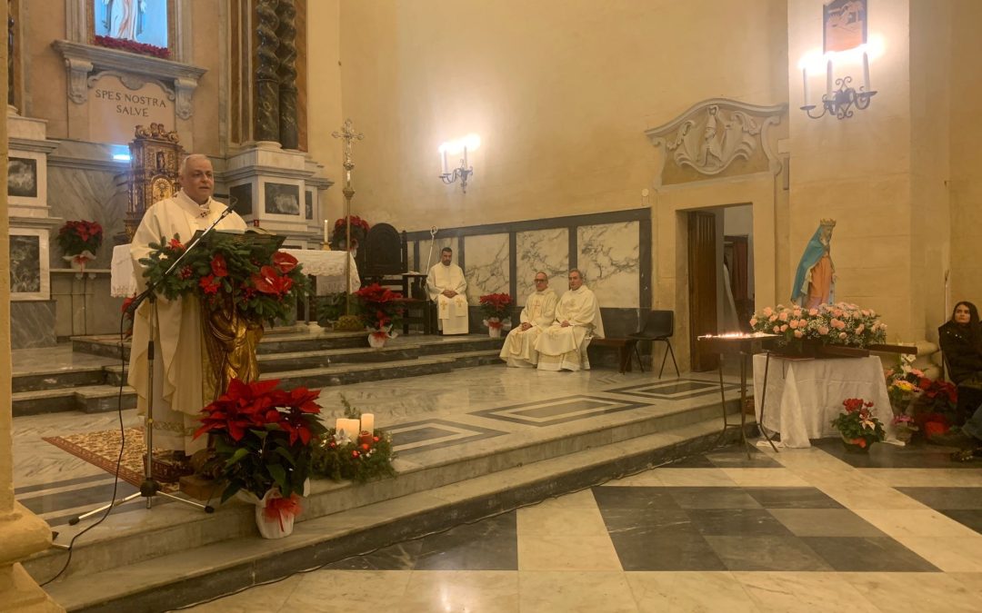 Visita pastorale nelle parrocchie della città di Sassari: a San Donato e San Sisto la Celebrazione  Eucaristica in occasione della festa della Madonna della Speranza