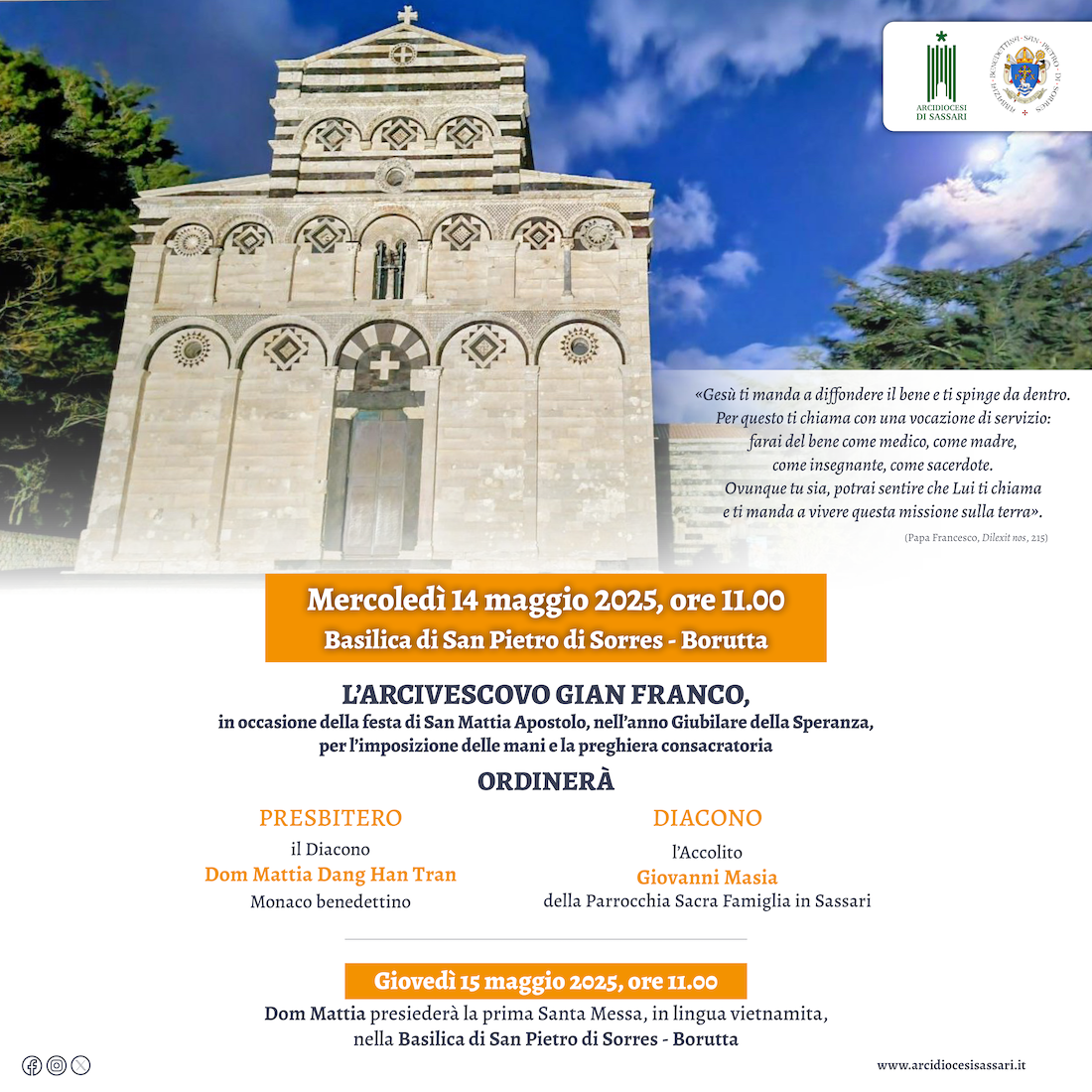 Ordinazione al Sacerdozio e al Diaconato