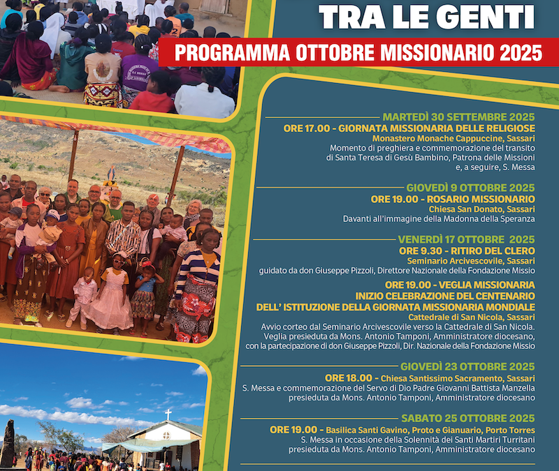 Missionari di speranza tra le genti – programma ottobre missionario 2025
