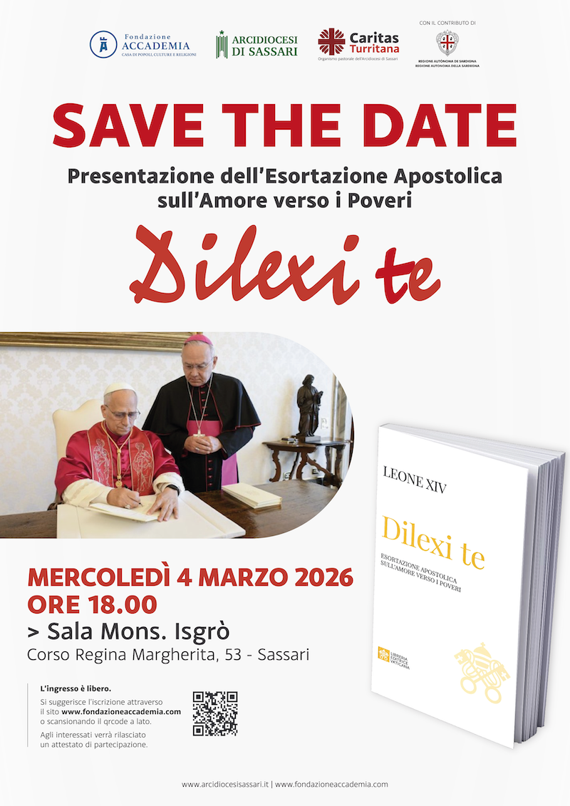 Save the date. Presentazione dell’Esortazione Apostolica sull’amore verso i Poveri DILEXI TE