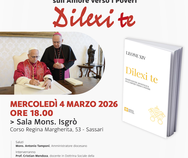 Save the date. Presentazione dell’Esortazione Apostolica sull’amore verso i Poveri DILEXI TE