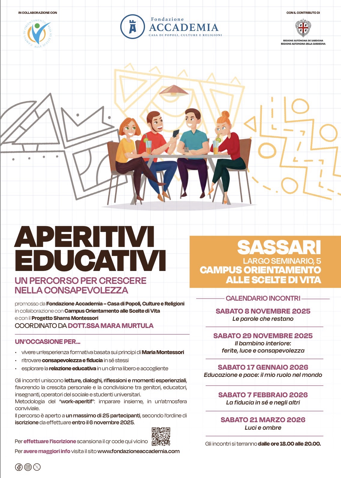 APERITIVI EDUCATIVI – UN PERCORSO PER CRESCERE NELLA CONSAPEVOLEZZA