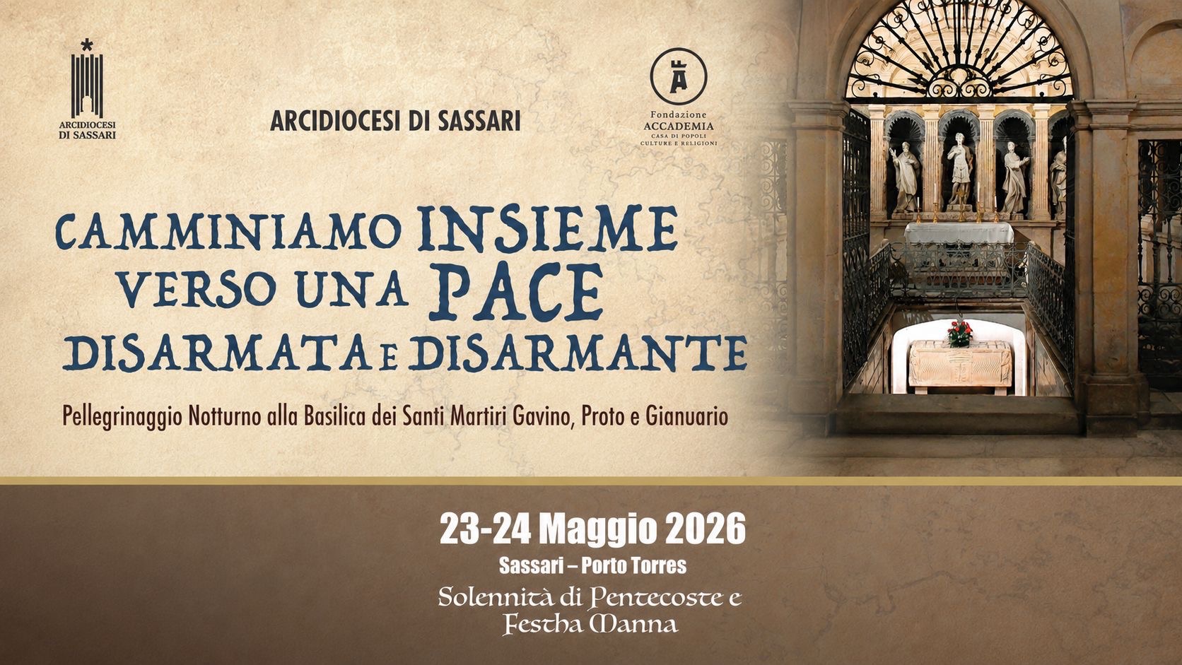 Audio libretto per il pellegrinaggio notturno alla Basilica dei Martiri Turritani