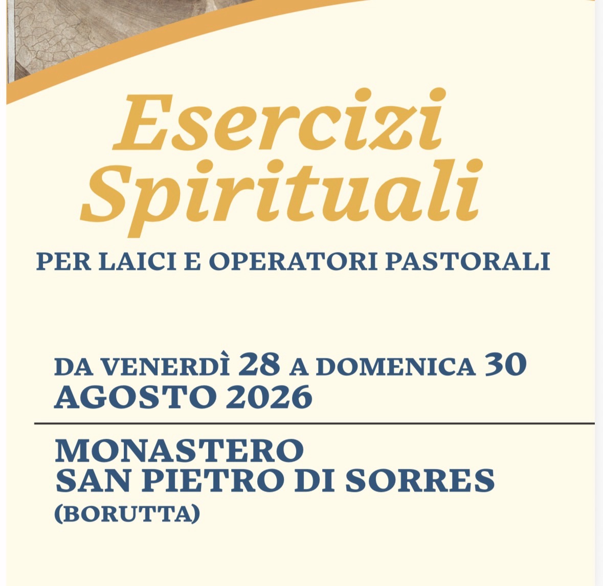 Brochure esercizi spirituali per laici e operatori spirituali